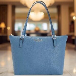 kate spade LIKE NEW New York Watson Lane Maya Leather Tote Bag in blue